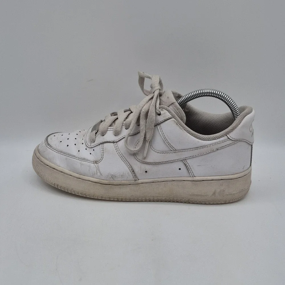 Nike Air Force 1 Shoes Womens Size 8 White Leather Low Top Sneakers DD8959-100